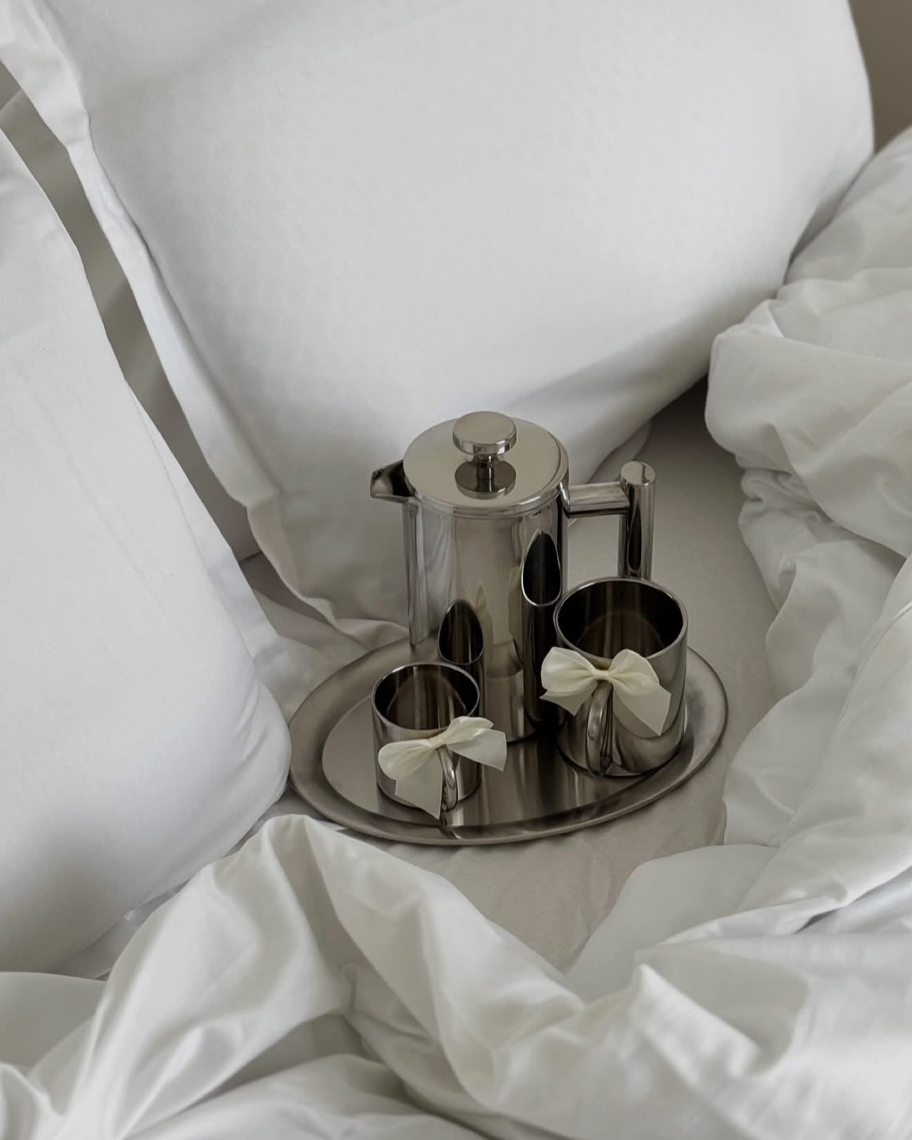 Stainless Steel French
Press Coffee Pot Double-Layer Insulation (Mirror)