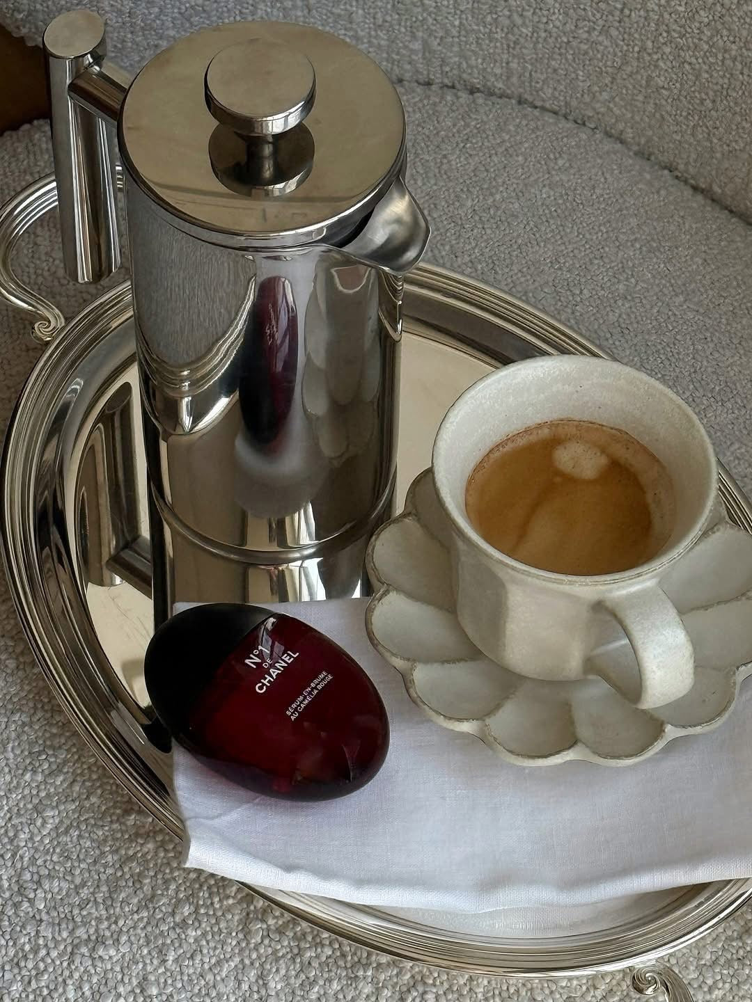 Stainless Steel French
Press Coffee Pot Double-Layer Insulation (Mirror)