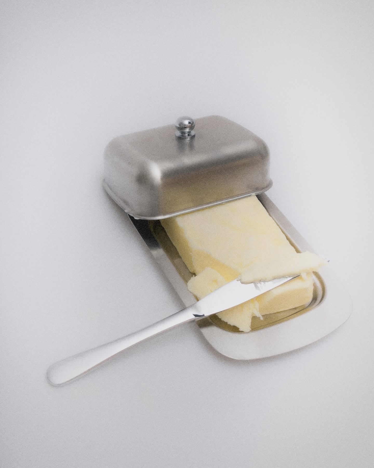 Stainless Steel Butter Dish with Lid