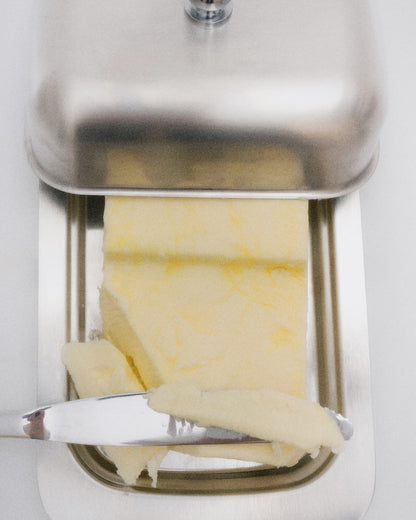 Stainless Steel Butter Dish with Lid
