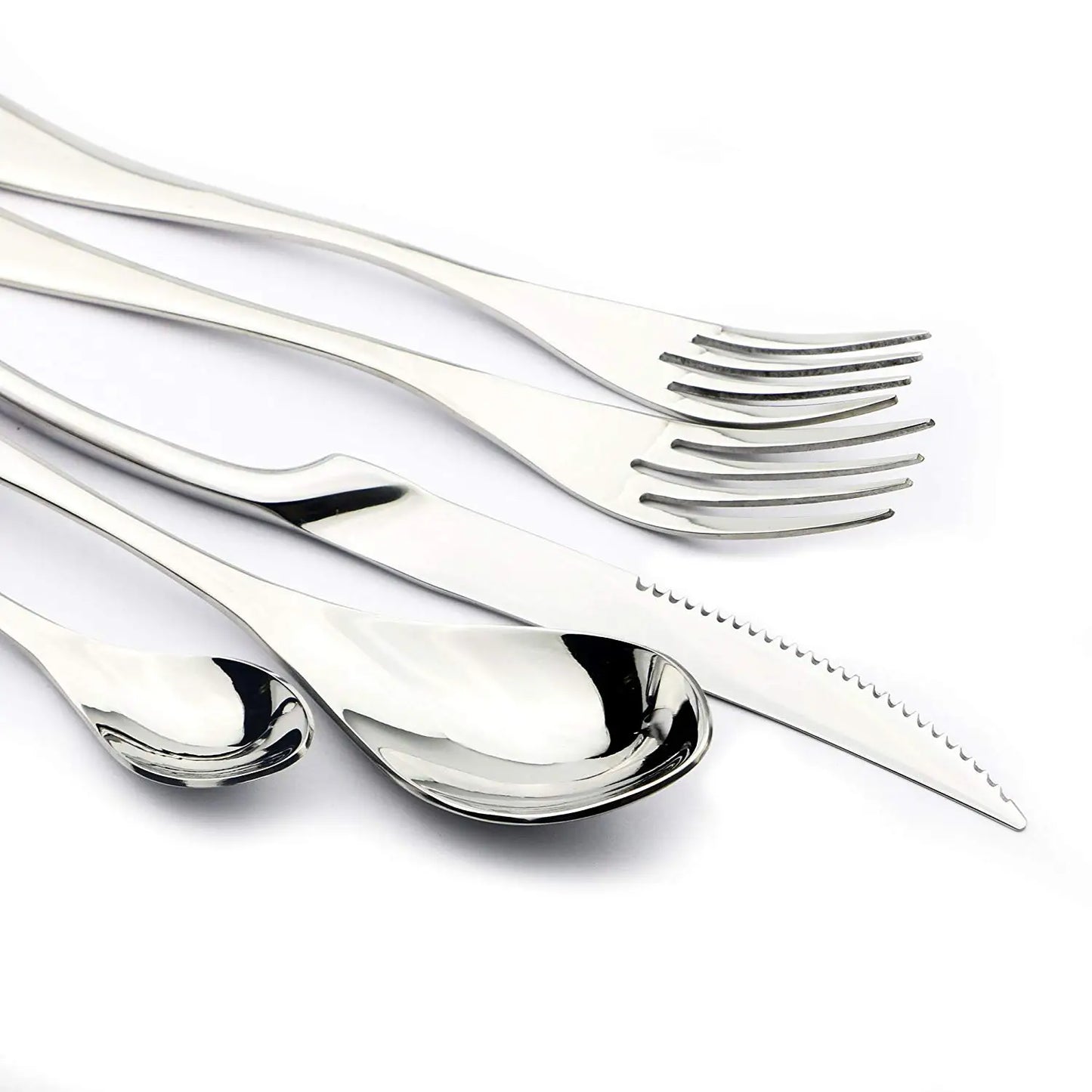 Serrated Tableware Knife Spoon Tableware