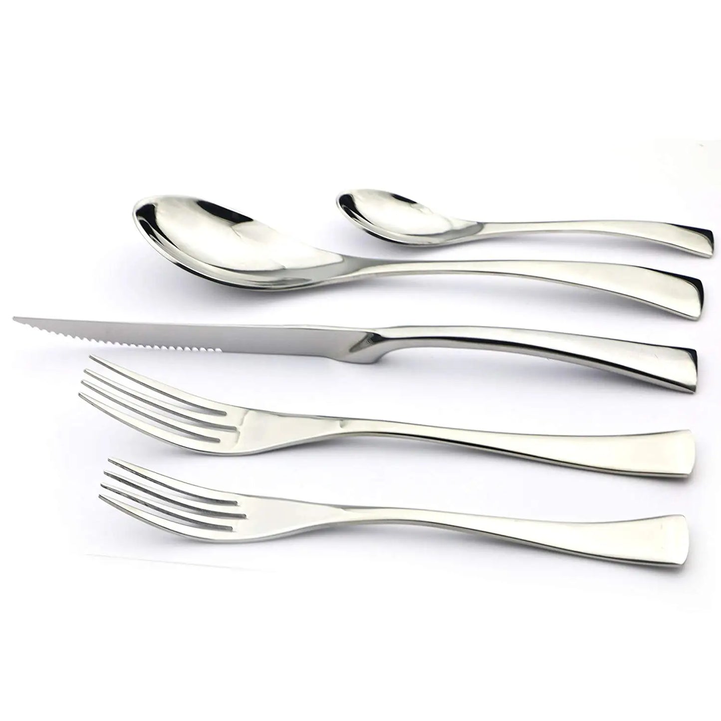Serrated Tableware Knife Spoon Tableware