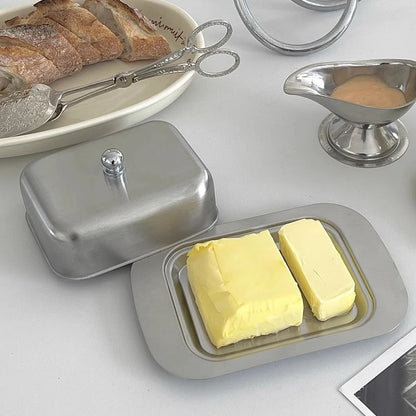 Stainless Steel Butter Dish with Lid
